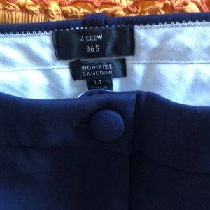 EUC J Crew Cameron Pants in Navy